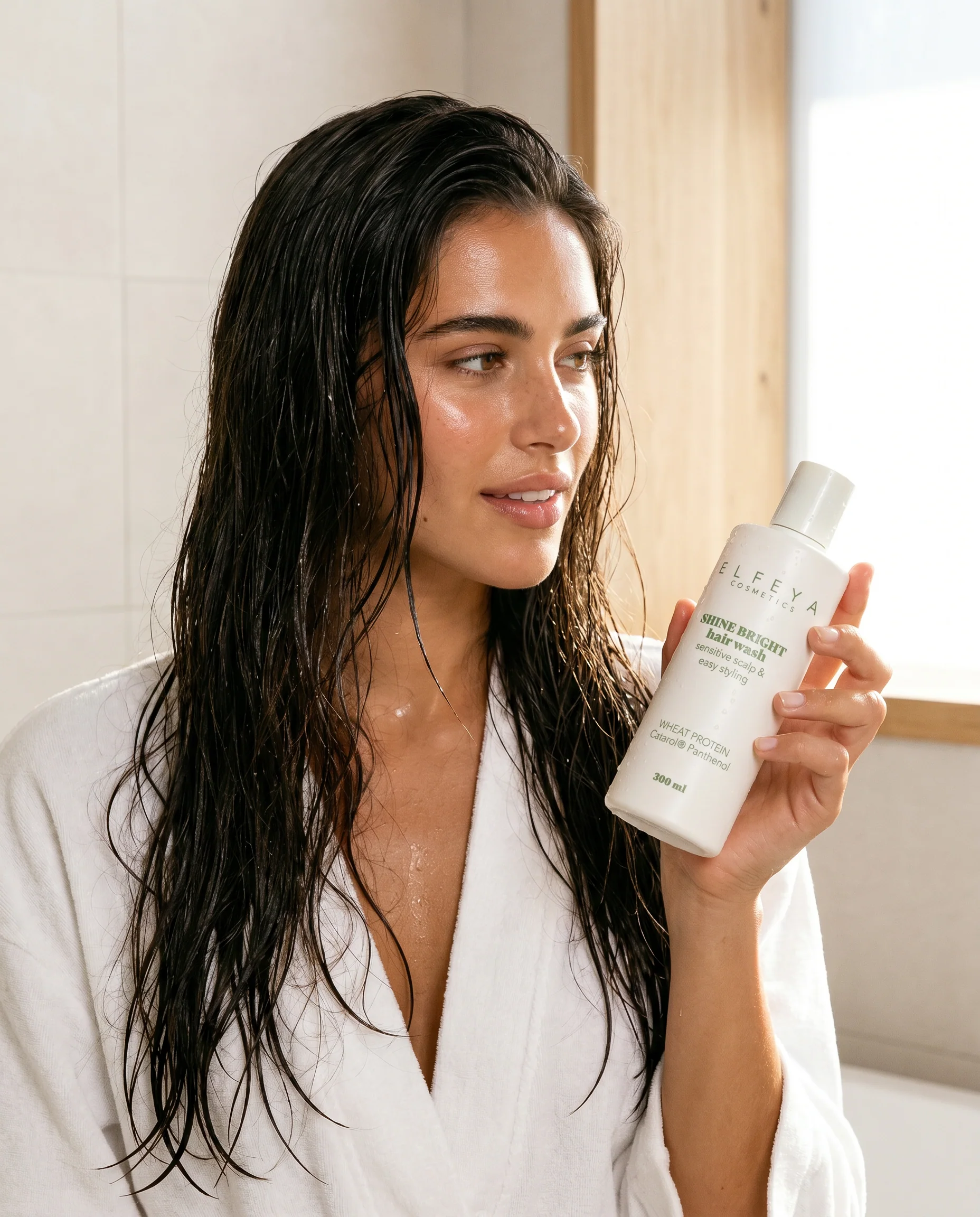 Elfeya Cosmetics Restorative Shampoo pentru scalp sensibil și păr deteriorat - șampon delicat, 300 ml - imagine principală [5]