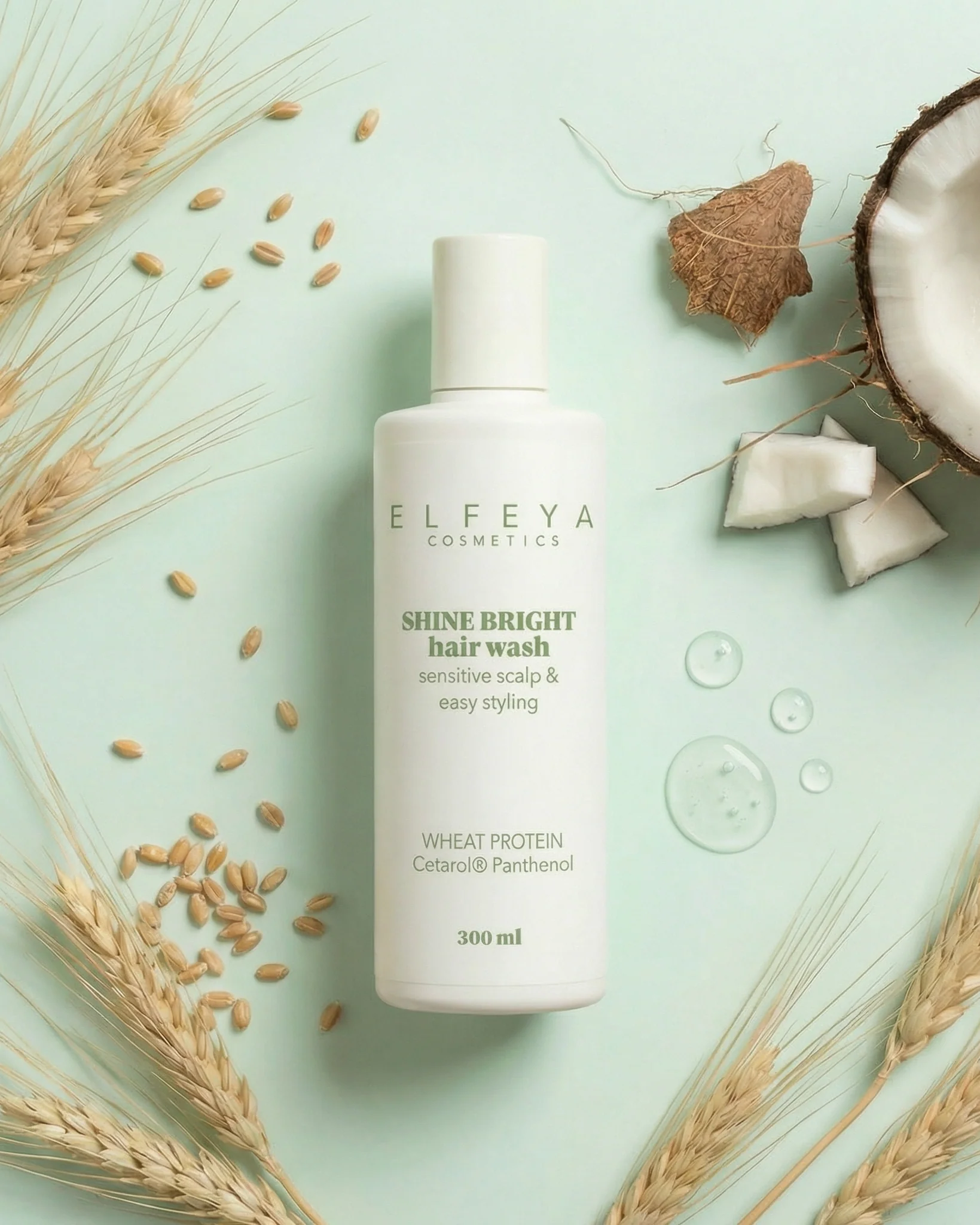 Elfeya Cosmetics Restorative Shampoo pentru scalp sensibil și păr deteriorat - șampon delicat, 300 ml - imagine principală [4]