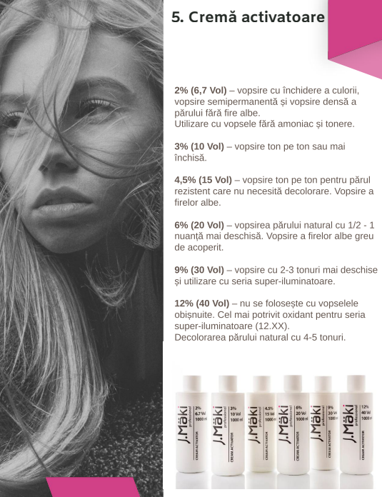 J.Maki Professional ActivatorCream 30 vol / Oxidabt crema 9% 1000 ml - Eterna Beauty [2]
