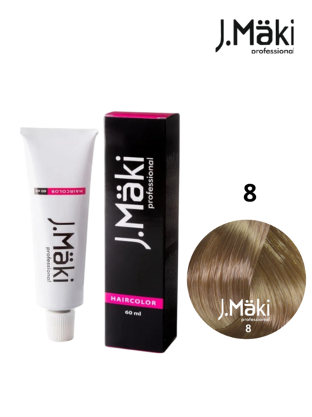 Vopsea permanentă J.Maki 8 Blond deschis 60 ml [2]