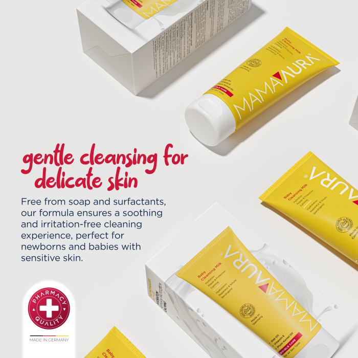 Mamaaura Baby Cleansing Milk - lapte de curățare pentru bebeluși, 200 ml - imagine produs [5]