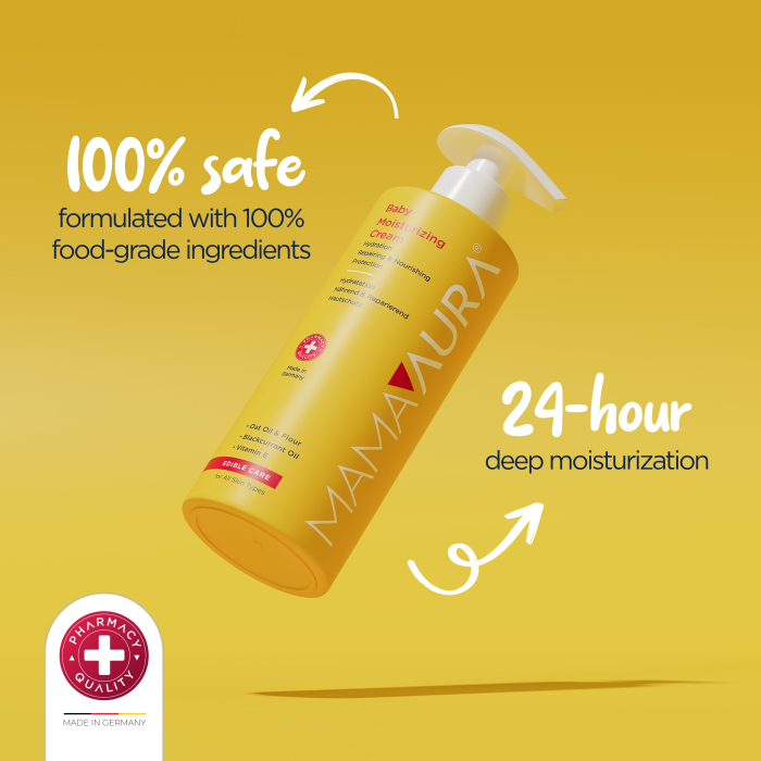 Mamaaura Baby Moisturizing Cream - cremă hidratantă pentru bebeluși, 200 ml - imagine produs [2]