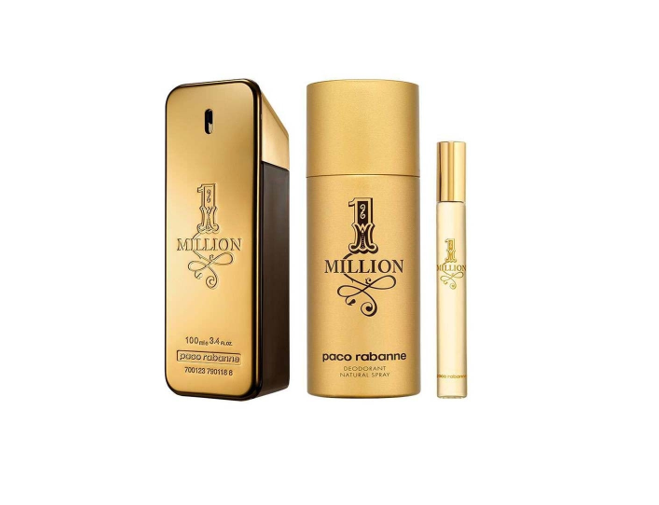 Paco Rabanne 1 Million - Set Cadou (Apa de toaleta 100 ml + Deospray 150 ml + Apa de toaleta 10 ml) Barbati - Eterna Beauty [2]