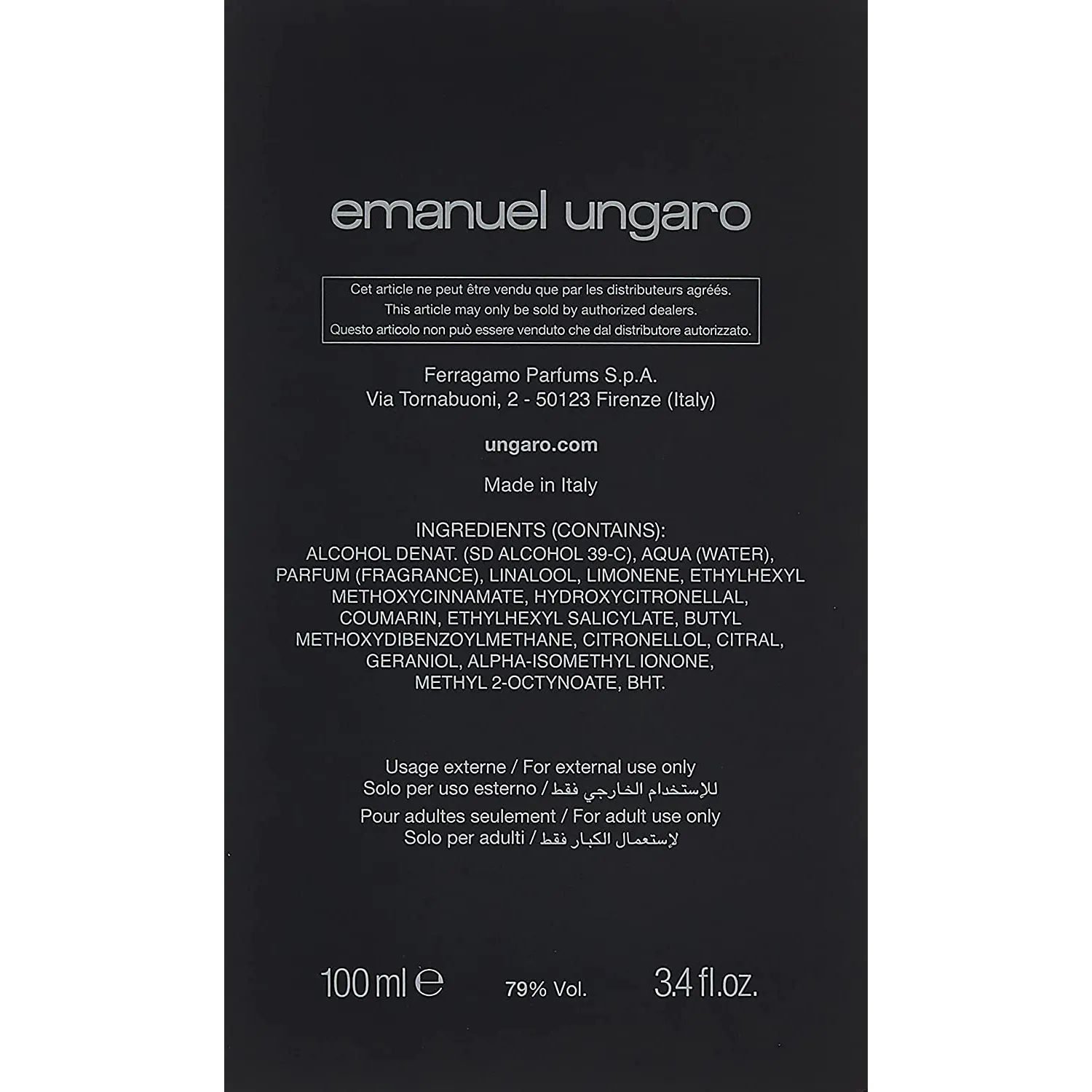 Emanuel Ungaro Pour L`Homme III Aromatique - Apa de toaleta 100 ml Barbati - Eterna Beauty [3]