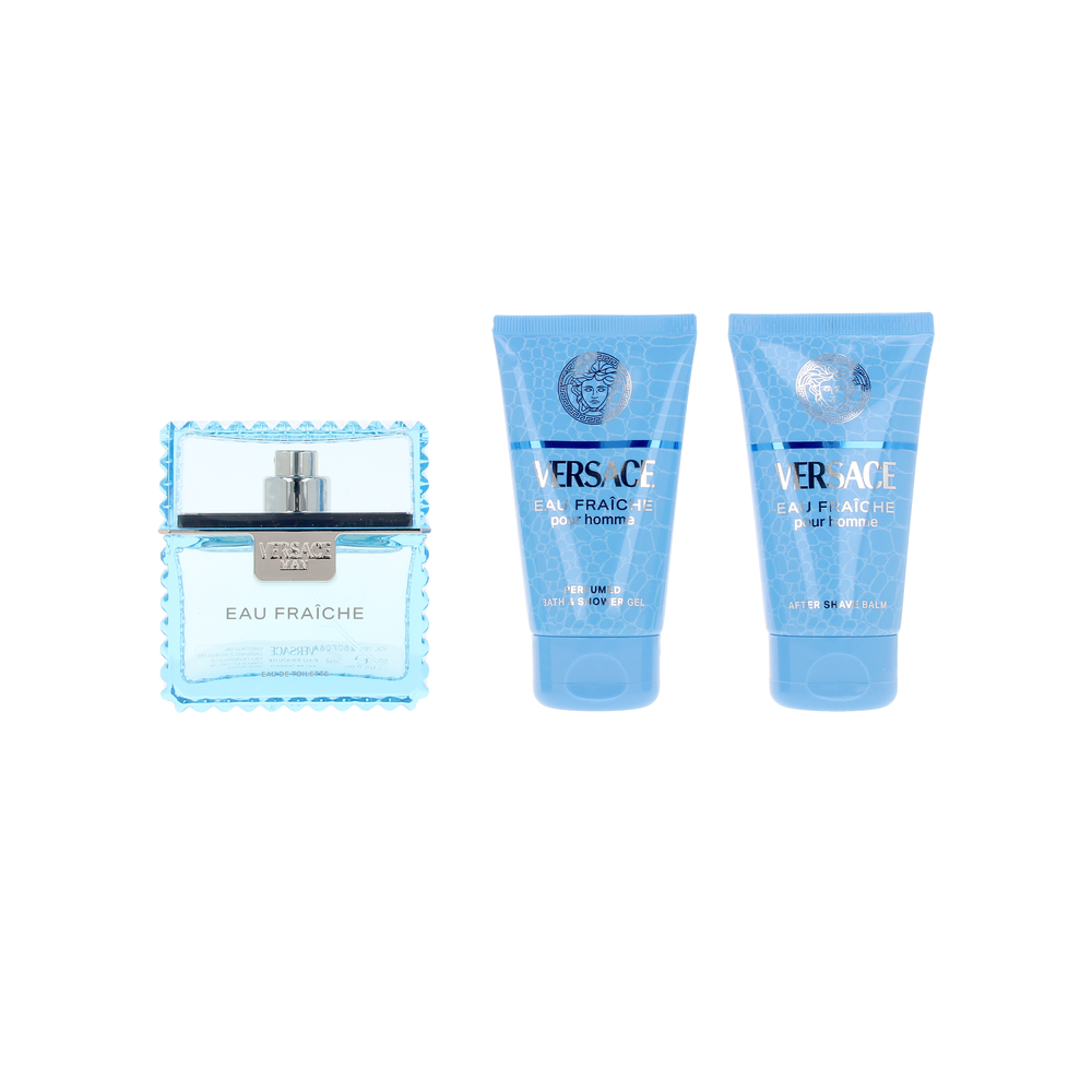 Versace Man Fraiche Set Cadou ( Apa de toaleta 50 ml + Gel de dus 50 ml + Balsam dupa ras 50 ml ) Barbati - Eterna Beauty [2]
