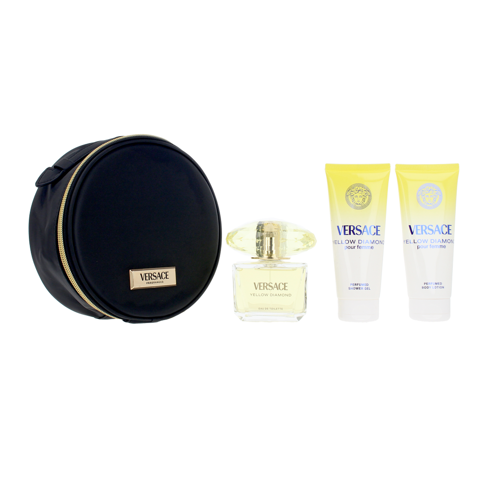 Versace Yellow Diamond - Set Cadou (Apa de toaleta 90 ml + Lotiune corp 100 ml + Gel de dus 100 ml + Geanca cosmetice) Femei - Eterna Beauty [2]