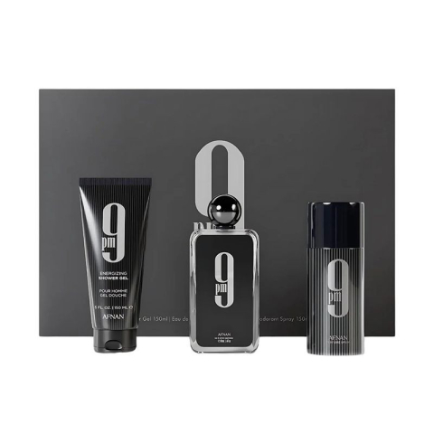 Seturi de Femei - Afnan 9 Pm Set Cadou (Apa de Parfum 100 ml + Gel de dus 150 ml + Deodorant 150 ml) Barbati - Eterna Beauty