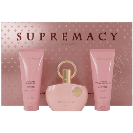 Afnan Supremacy Pink Set Cadou: Apa de Parfum 100ml + Gel de dus 100ml + Lotiune de corp 100 ml Femei | Eterna Beauty [1]