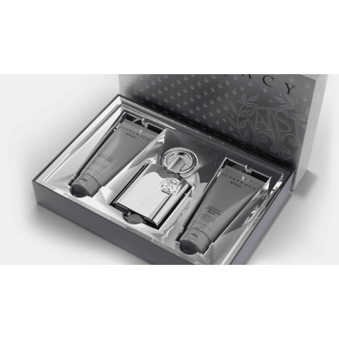 Afnan Supremacy Silver Set Cadou (Apa de Parfum 100 ml + Gel de dus 100 ml + Lotine balsam dupa ras 100 ml) Barbati - Eterna Beauty [1]