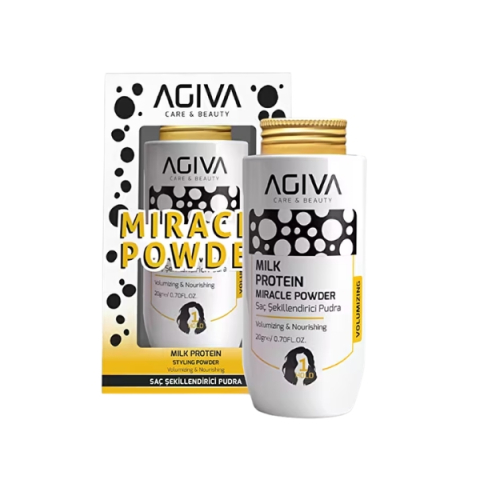 Fixativ - Agiva Miracle Powder Milk Protein - Pudra de par cu proteine din lapte 20 gr Femei - Eterna Beauty