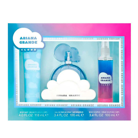 Gurmand - Ariana Grande Cloud - Set Cadou (Apa de parfum 100 ml + Body Souffle 100 ml + Body Mist 118 ml) Femei - Eterna Beauty
