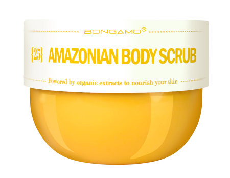 Cosmetice și Skincare pentru Față și Corp - Bongamo Amazonian Body Scrub - exfoliant de corp, 200 ml - imagine produs