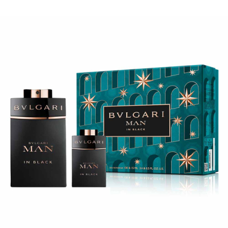 Seturi Cadou - Bvlgari Man In Black Set Cadou: Apa de Parfum 100 Ml + Apa de Parfum 15 Ml Barbati | Eterna Beauty