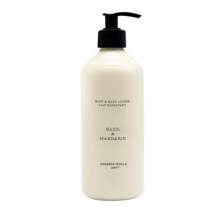 Crema corp - Cereria Mollá Basil & Mandarin - Cremă parfumată pentru mâini și corp, 500 ml - imagine principală