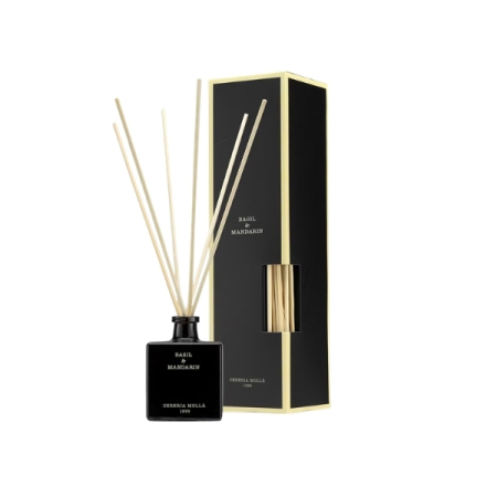 Difuzoare de aromă - Cereria Mollá Basil & Mandarin - Difuzor cu bețișoare, 100 ml - imagine principală