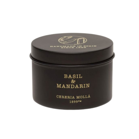 Lumânări parfumate - Cereria Mollá Basil & Mandarin - Lumânare parfumată de călătorie, 90 g - imagine principală