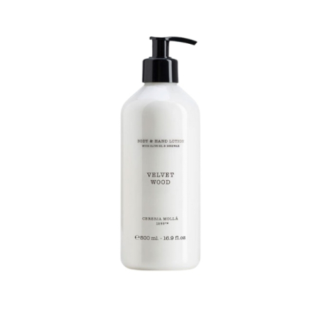 Crema corp - Cereria Mollá Velvet Wood - Cremă parfumată pentru mâini și corp, 500 ml - imagine principală