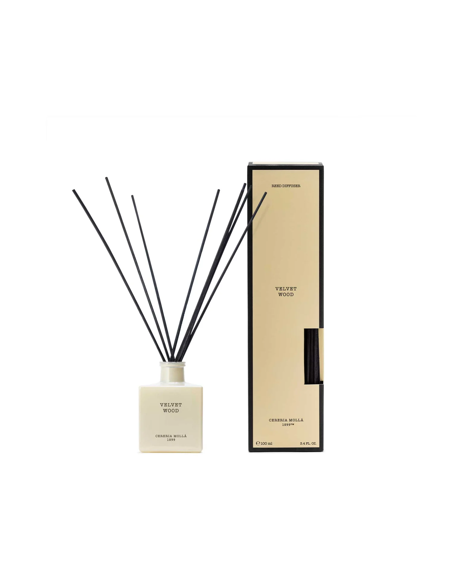 Difuzoare de aromă - Cereria Mollá Velvet Wood - Difuzor cu bețișoare, 250 ml - imagine produs