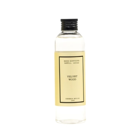 Rezerve difuzoare - Cereria Mollá Velvet Wood - Rezervă difuzor cu bețișoare, 200 ml - imagine principală