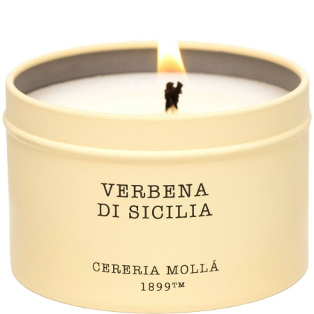 Lumânări parfumate - Cereria Mollá Verbena di Sicilia - Lumânare parfumată de călătorie, 90 g - imagine principală