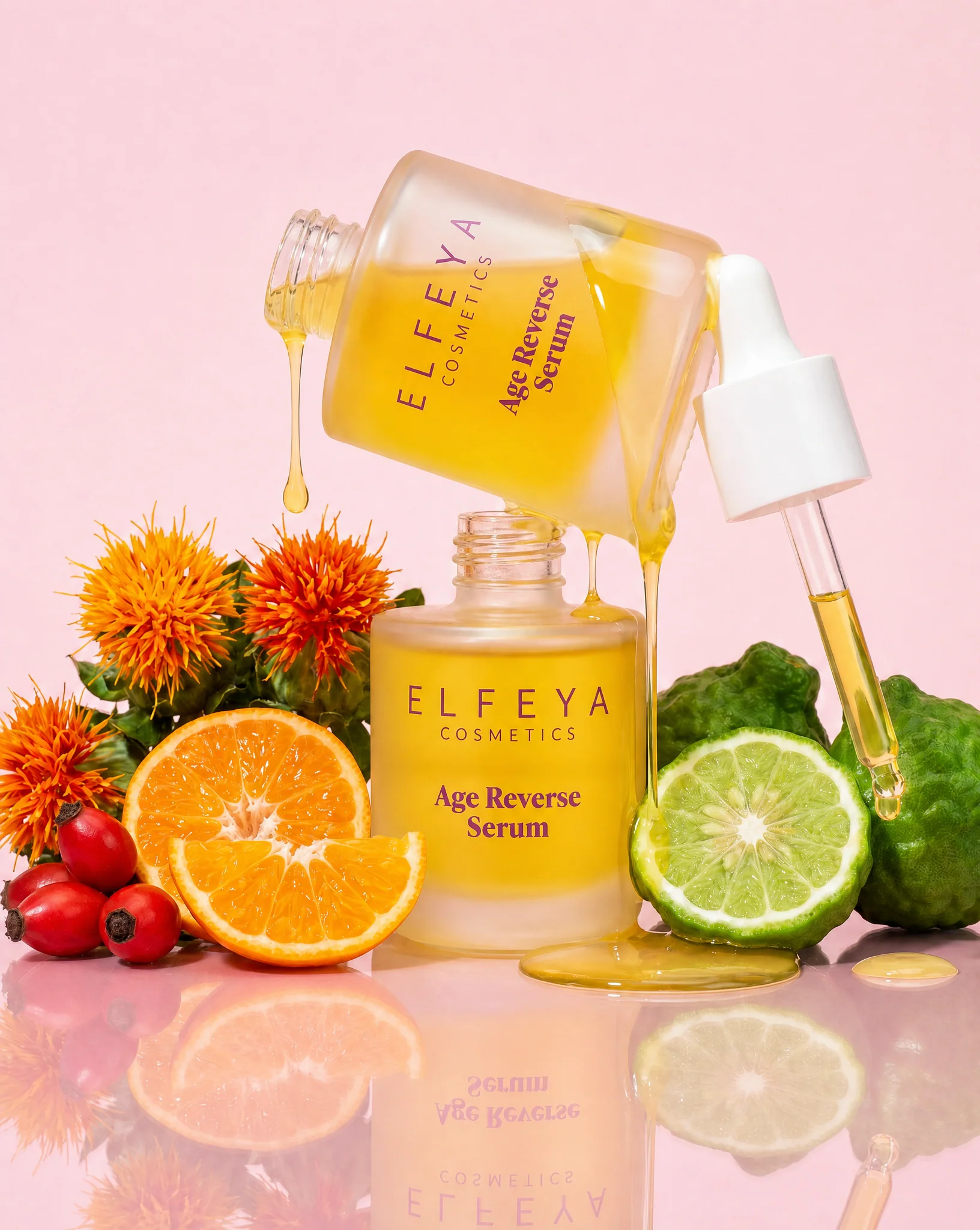 Elfeya Cosmetics Age Reverse Longevity Serum cu Rosehip - serum facial anti-age, 30 ml - imagine principală [1]