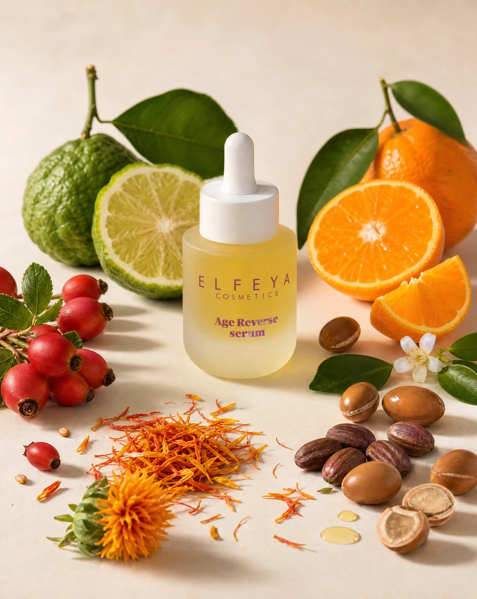 Elfeya Cosmetics Age Reverse Longevity Serum cu Rosehip - serum facial anti-age, 30 ml - imagine principală [3]