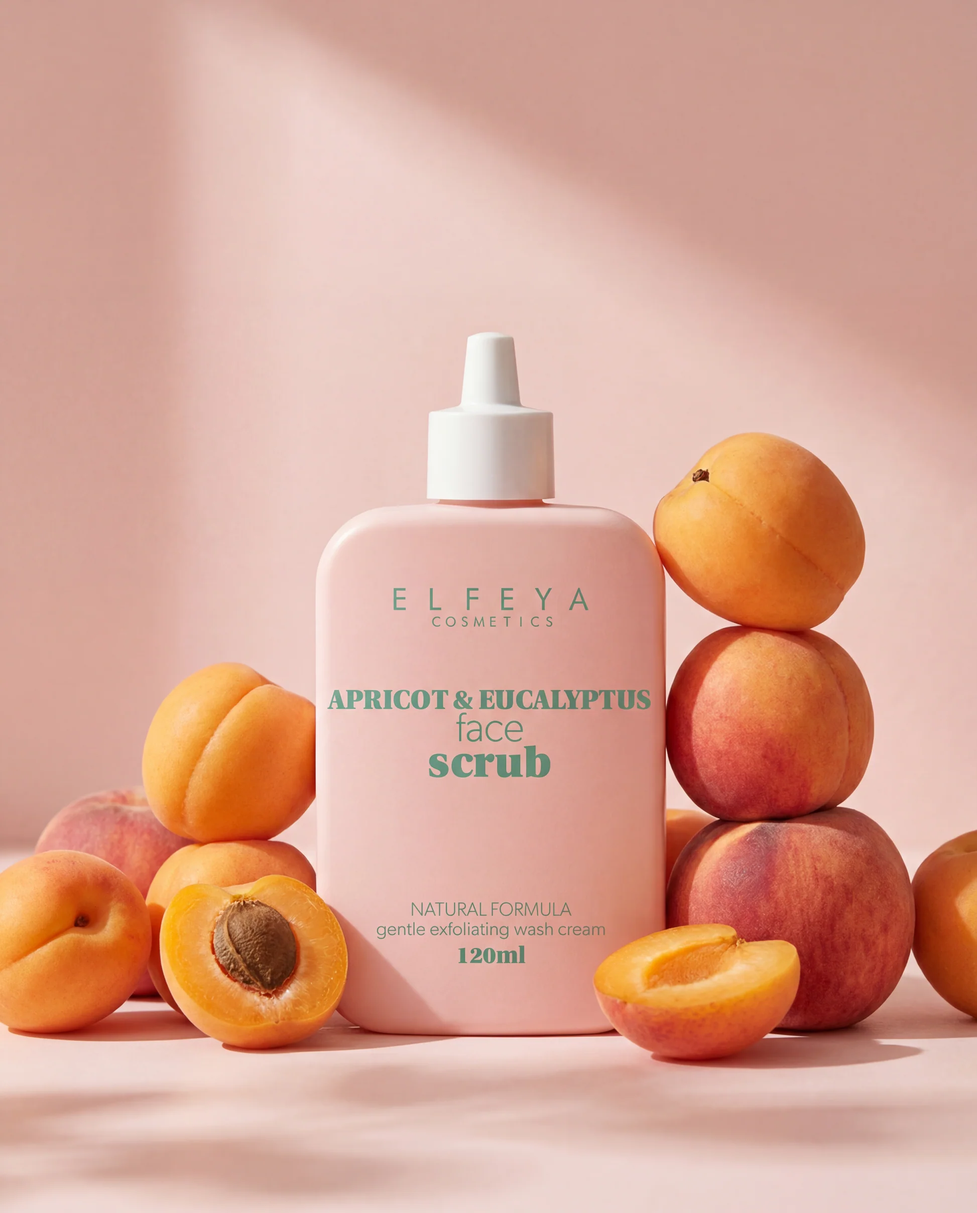 Elfeya Cosmetics Apricot & Eucalyptus Face & Body Exfoliating Scrub - scrub pentru față și corp, 120 ml - imagine principală [1]