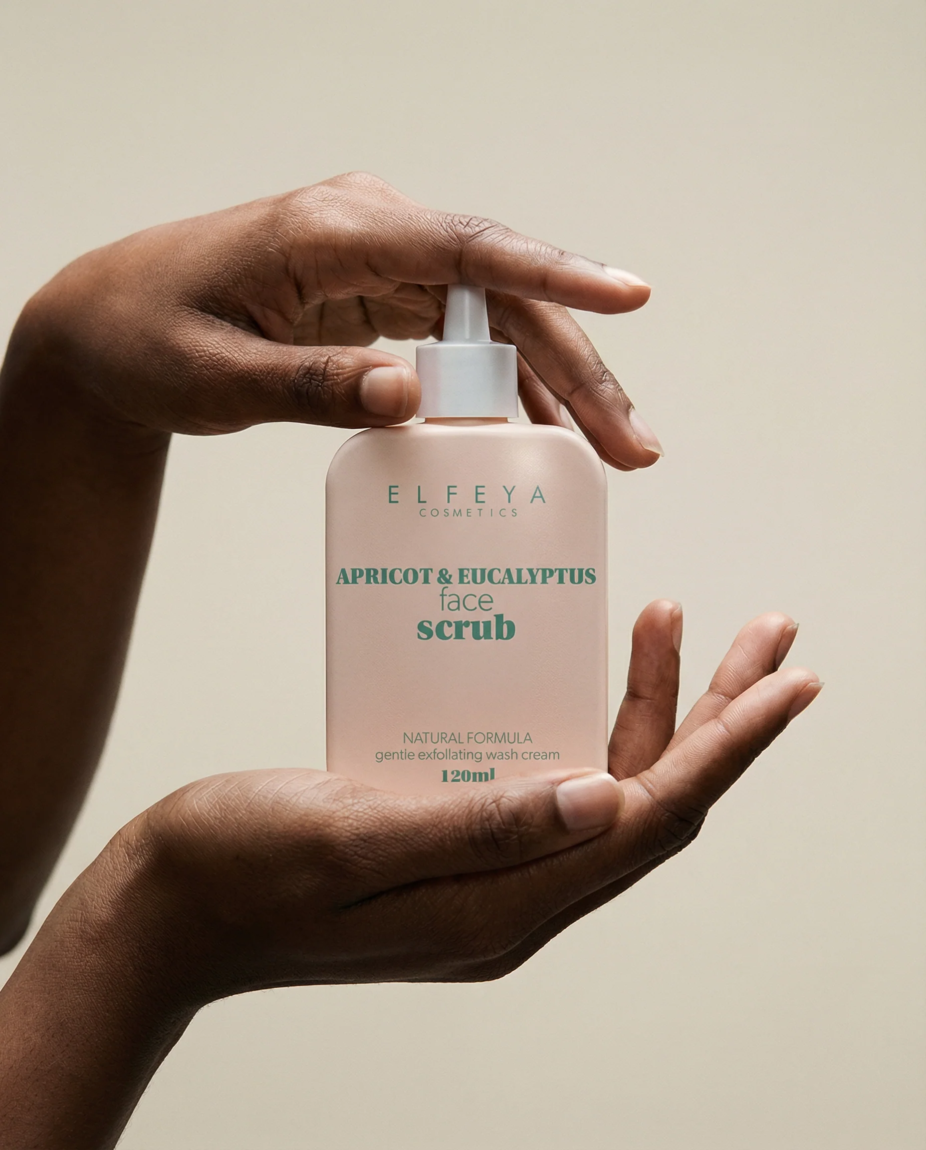 Elfeya Cosmetics Apricot & Eucalyptus Face & Body Exfoliating Scrub - scrub pentru față și corp, 120 ml - imagine principală [2]