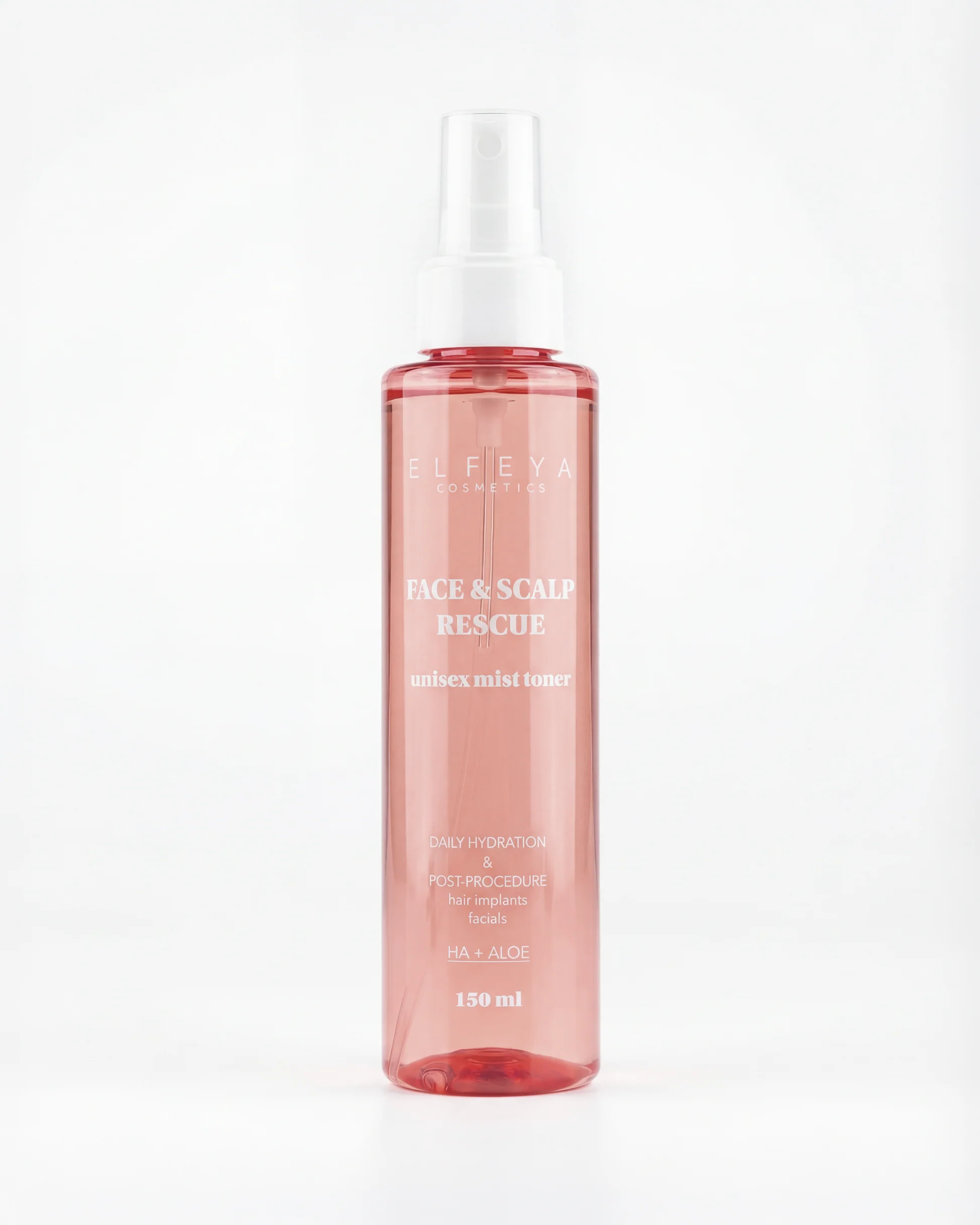 Tonere & mist - Elfeya Cosmetics Face & Scalp Rescue Mist Toner cu trandafir și acid hialuronic - spray toner, 150 ml - imagine principală