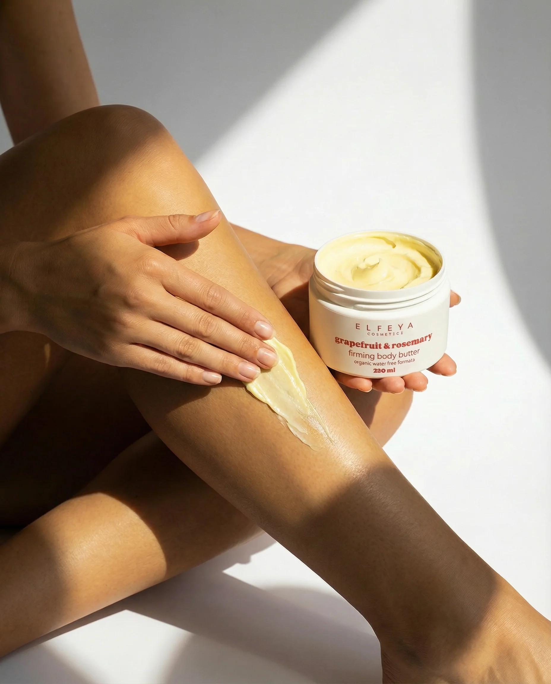 Elfeya Cosmetics Grapefruit & Rosemary Firming Body Butter - unt de corp tonifiant, 250 ml - imagine principală [3]