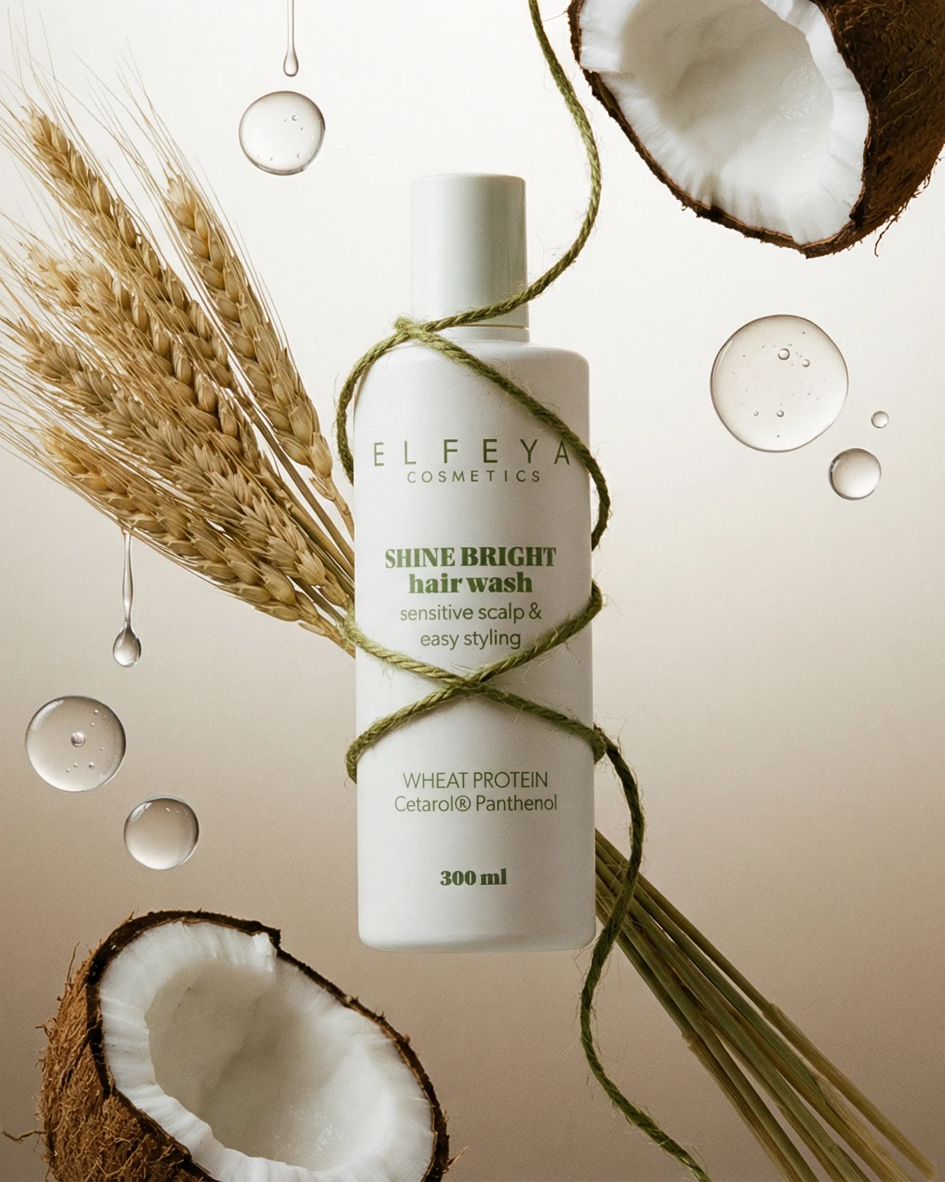 Elfeya Cosmetics Restorative Shampoo pentru scalp sensibil și păr deteriorat - șampon delicat, 300 ml - imagine principală [1]