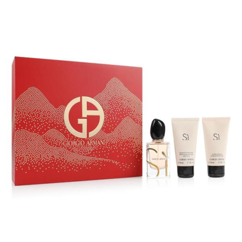 Seturi Cadou - Giorgio Armani Si Set Cadou: Apa de Parfum 50 Ml + Lotiune Corp 50 Ml + Gel Dus 50 Ml Femei | Eterna Beauty