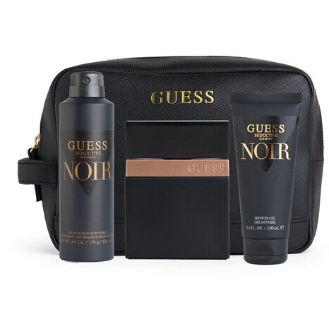 Guess Seductive Noir Set Cadou Apa de toaleta 100 ml + Deodorant 226 ml + Gel de dus 100 ml + Geanta cosmetice Barbati - Eterna Beauty [1]