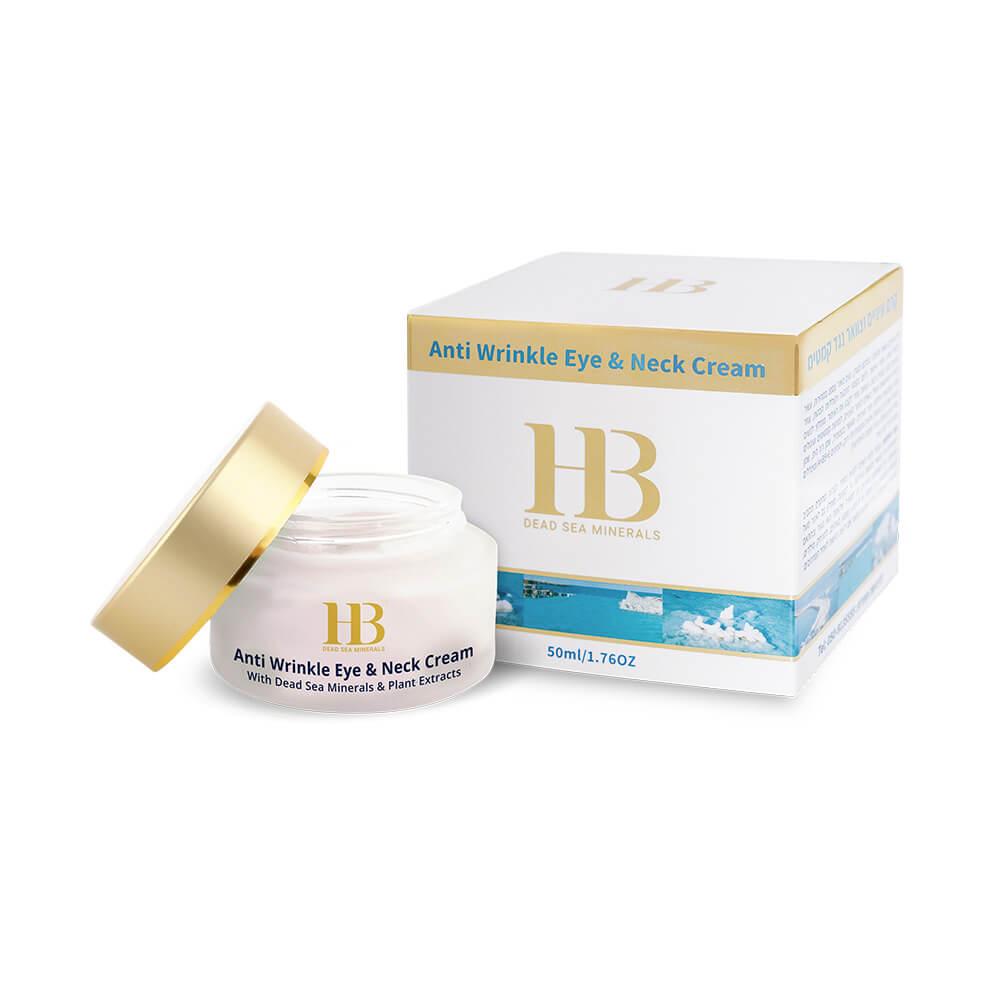 Facial - HB Anti Wrinkle Eye & Neck Cream - Crema pentru conturul ochilor si gat, 50 ml, Unisex - Eterna Beauty