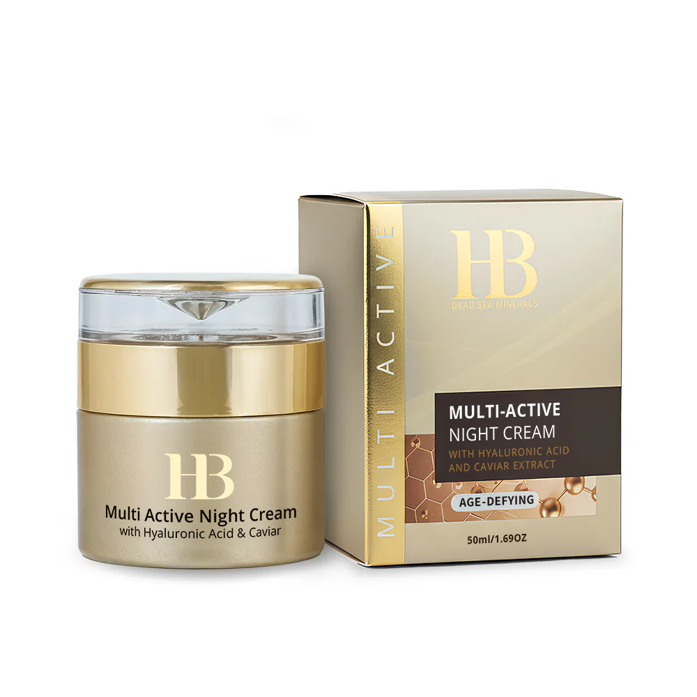 Facial - HB Multi-Active Night Cream with Hyaluronic acid and Caviar Extract Crema de noapte 50 ml Femei - Eterna Beauty
