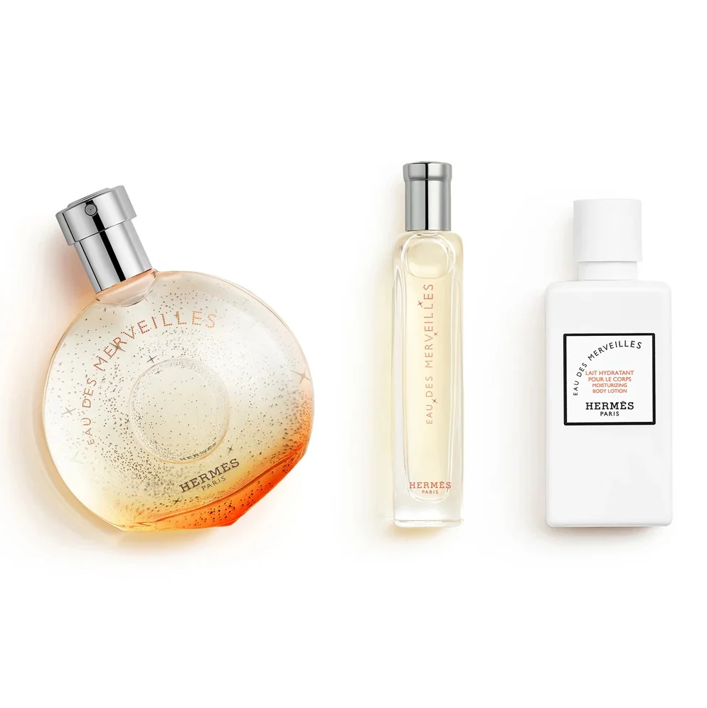 Hermes Eau Des Merveilles Set Cadou: Apa de Toaleta 50 Ml + Lotiune de corp 40 ml + Apa de Parfum 15 ml Femei | Eterna Beauty [1]