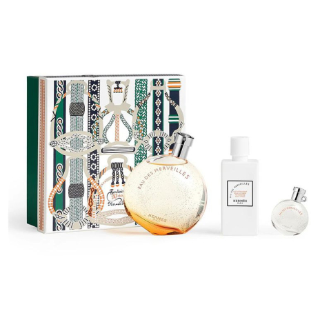 Seturi Cadou - Hermes Eau Des Merveilles Set Cadou: Apa de Toaleta 100 Ml + Lotiune pentru corp 80 Ml + Apa de Toaleta 7.5 ml Femei | Eterna Beauty