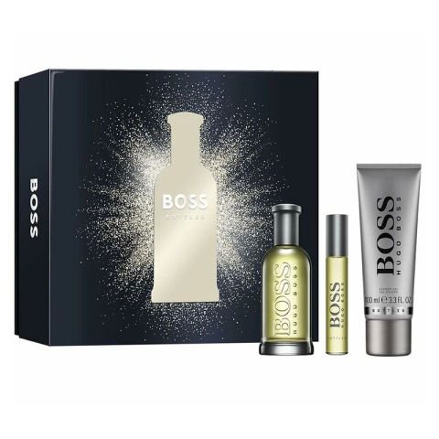 Seturi Cadou - Hugo Boss Bottled Set Cadou: Apa de Toaleta 100 ml + Gel de dus 100 ml + Apa de Toaleta 10 ml Barbati | Eterna Beauty