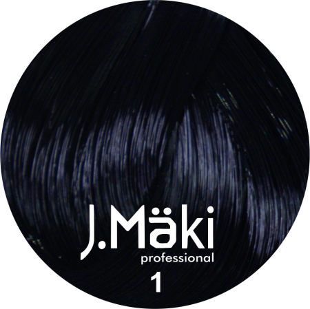 Vopsea de Par - J.Maki Professional Vopsea permanenta 1/Negru 60ml - Eterna Beauty