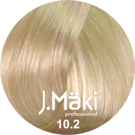 Vopsea de Par - J.Maki Professional Vopsea permanenta 10.2/Blond perlat extra deschis 60ml - Eterna Beauty