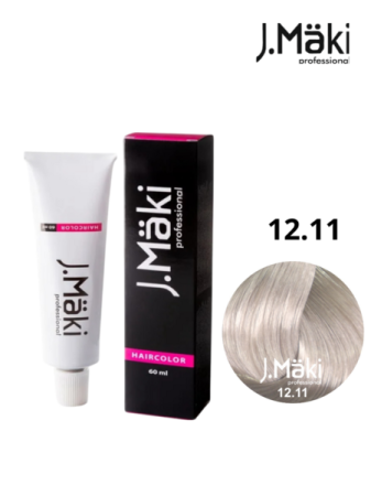 Vopsea de Par Permanenta - Vopsea permanentă J.Maki 12.11 Blond cenușiu intens super deschis 60 ml