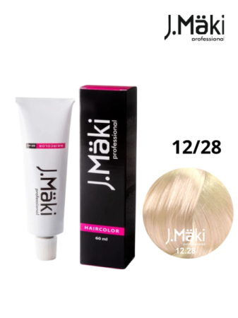 Vopsea de Par Permanenta - Vopsea permanentă J.Maki 12.28 Blond perlat bej super deschis 60 ml