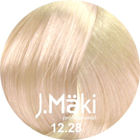 Vopsea de Par - J.Maki Professional Vopsea permanenta 12.28/Blond perlat bej super deschis Super Blond 60ml - Eterna Beauty