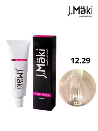 Vopsea de Par Permanenta - Vopsea permanentă J.Maki 12.29 Blond perlat cenușiu super deschis 60 ml