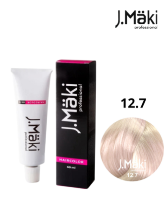 Vopsea de Par Permanenta - Vopsea permanentă J.Maki 12.7 Blond violet super deschis 60 ml