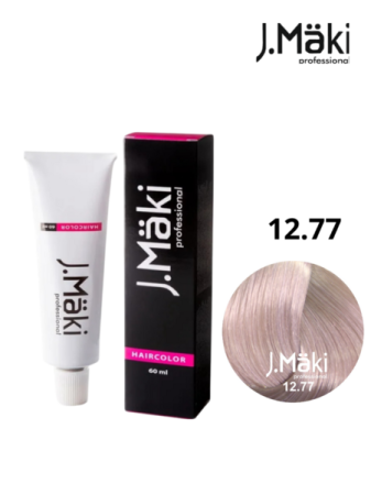 Vopsea de Par Permanenta - Vopsea permanentă J.Maki 12.77 Blond violet intens super deschis 60 ml