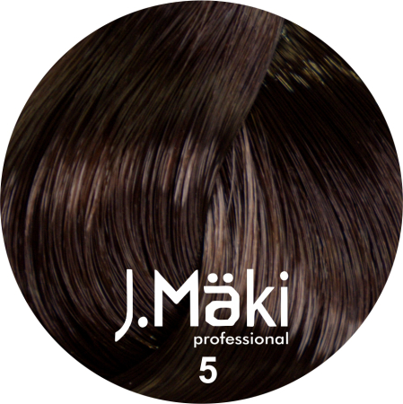 Vopsea de Par - J.Maki Professional Vopsea permanenta 5/Castaniu deschis 60ml - Eterna Beauty