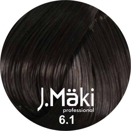 Vopsea de Par - J.Maki Professional Vopsea permanenta 6.1/Blond inchis cenusiu 60ml - Eterna Beauty