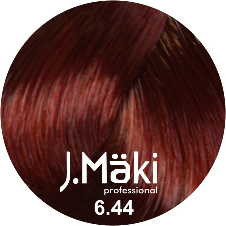 Vopsea de Par - J.Maki Professional Vopsea permanenta 6.44/Blond cupru intens inchis 60ml - Eterna Beauty