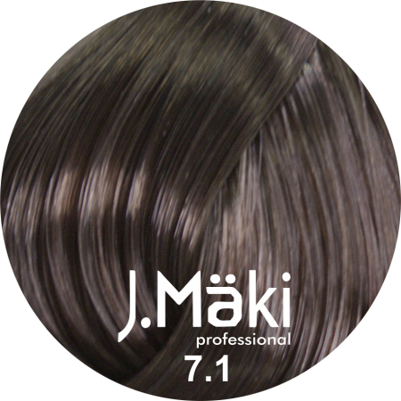 Vopsea de Par - J.Maki Professional Vopsea permanenta 7.1/Blond mediu cenusiu 60ml - Eterna Beauty